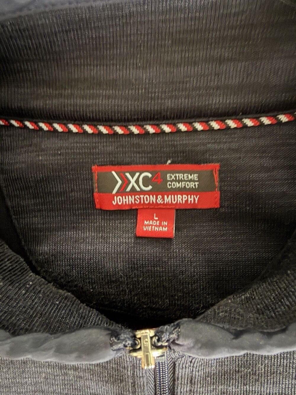 Johnston & Murphy Blue XC4 Full Zip Jacket Extreme Comfort Size L Large - Picture 3 of 7